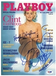 Hugh Hefner Signed Playboy Magazine -- Also Signed by Playmate and Baywatch Star Gena Lee Nolin -- With PSA/DNA COA